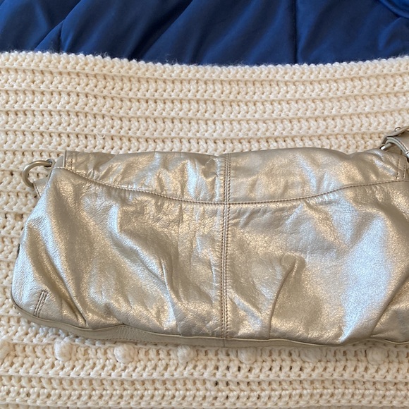 NWOT Hayden-Harnett Gold Genuine Leather Shoulder Bag - Picture 8 of 9